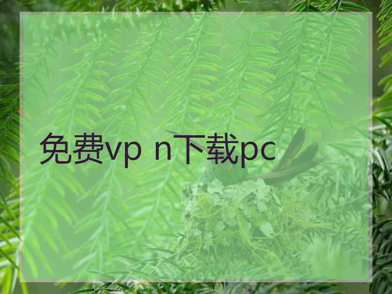 免费vp n下载pc