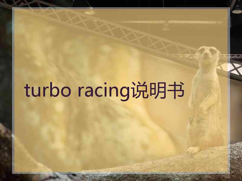 turbo racing说明书