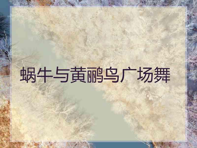 蜗牛与黄鹂鸟广场舞