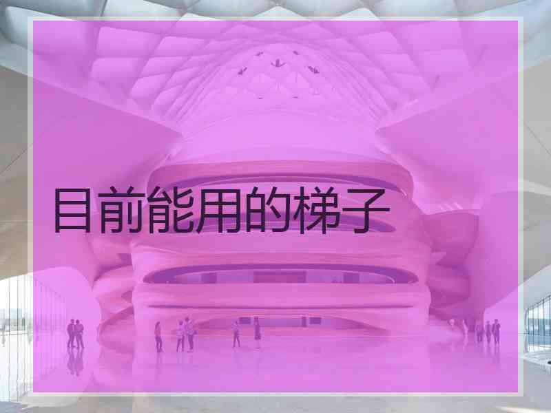 目前能用的梯子