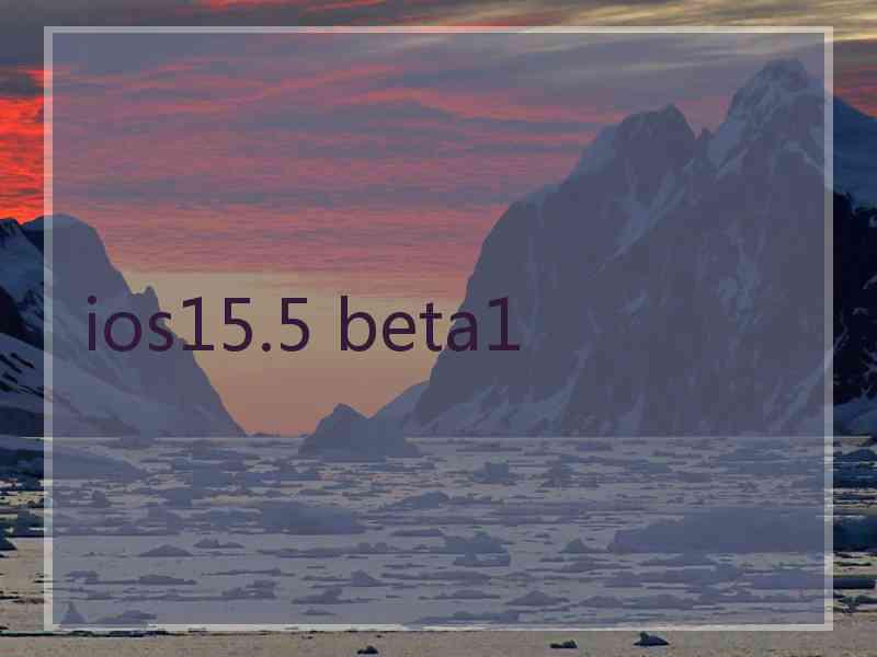 ios15.5 beta1