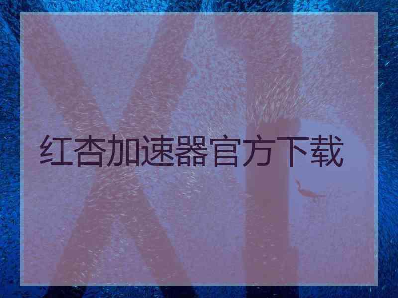 红杏加速器官方下载