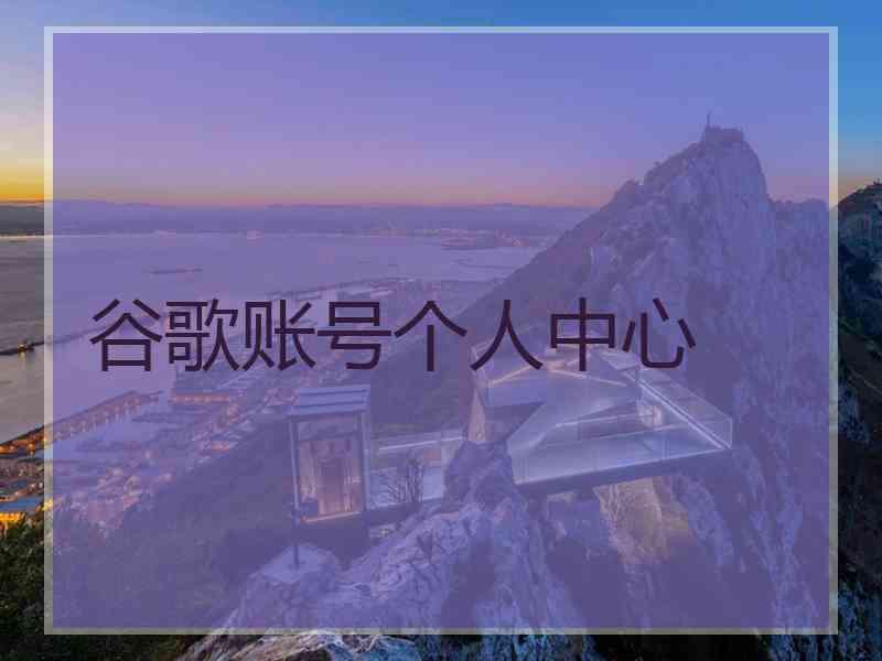 谷歌账号个人中心