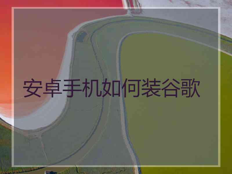 安卓手机如何装谷歌