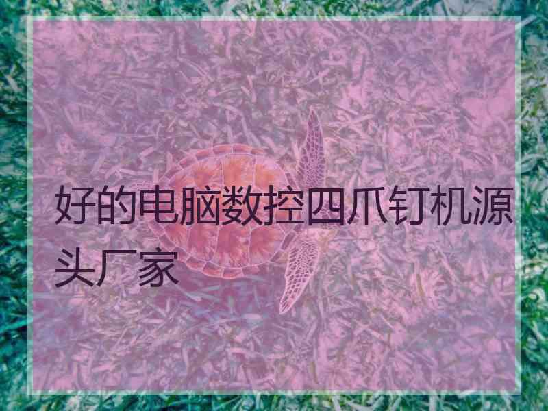 好的电脑数控四爪钉机源头厂家