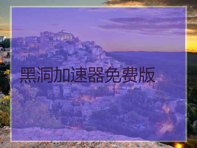 黑洞加速器免费版