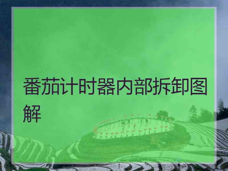 番茄计时器内部拆卸图解