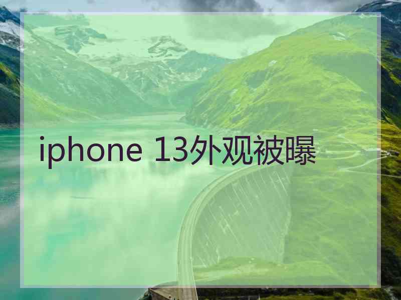 iphone 13外观被曝