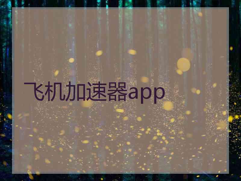 飞机加速器app