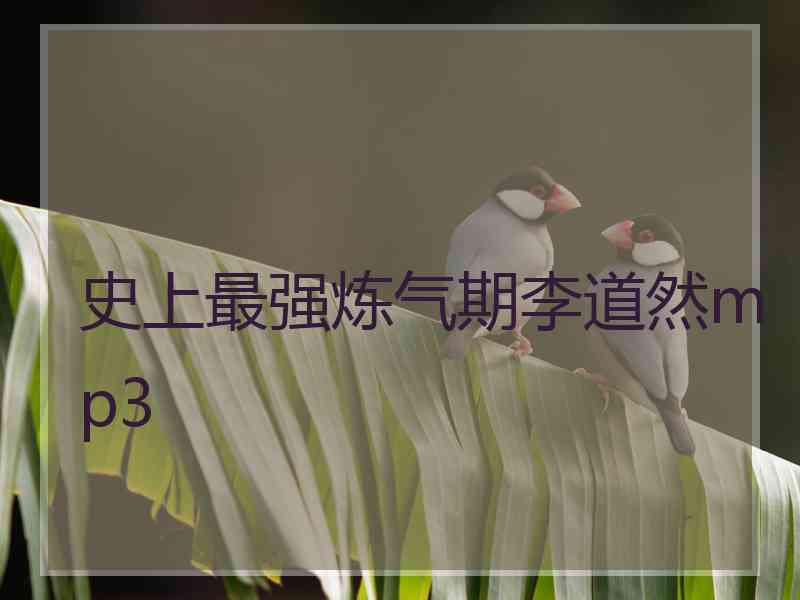 史上最强炼气期李道然mp3