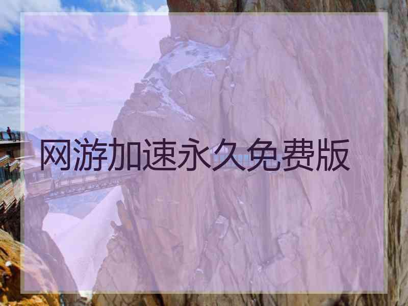 网游加速永久免费版