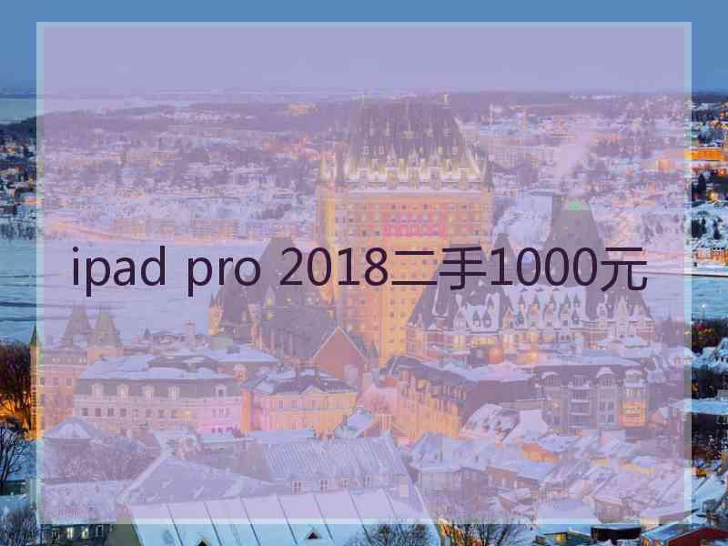 ipad pro 2018二手1000元