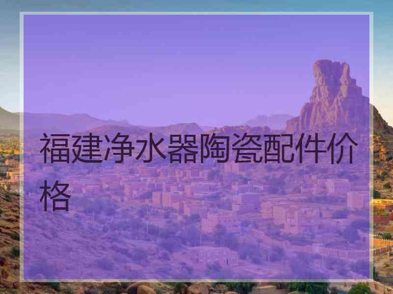 福建净水器陶瓷配件价格