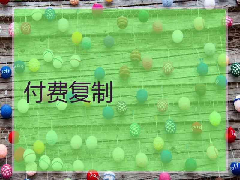 付费复制