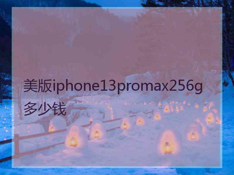 美版iphone13promax256g多少钱