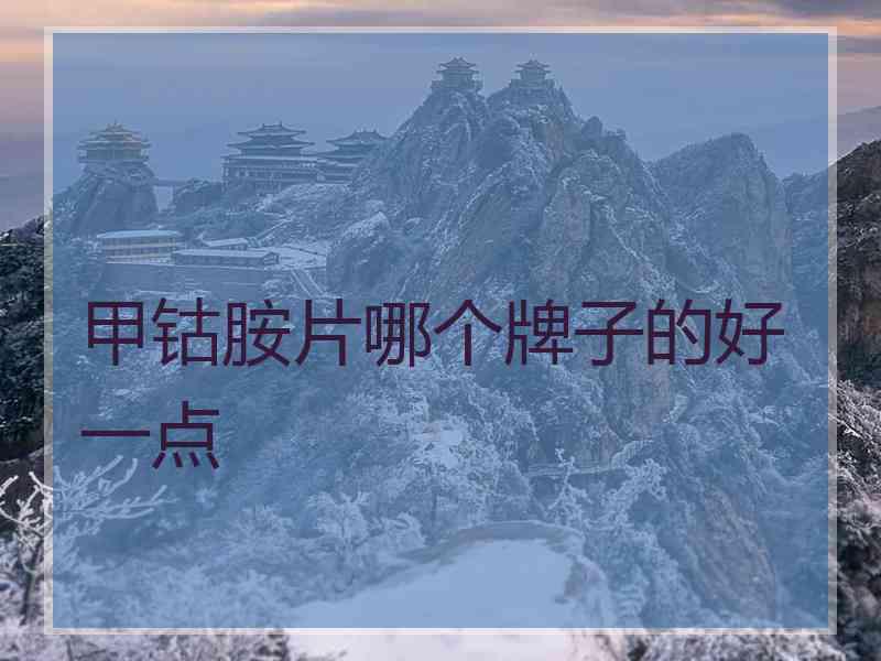 甲钴胺片哪个牌子的好一点