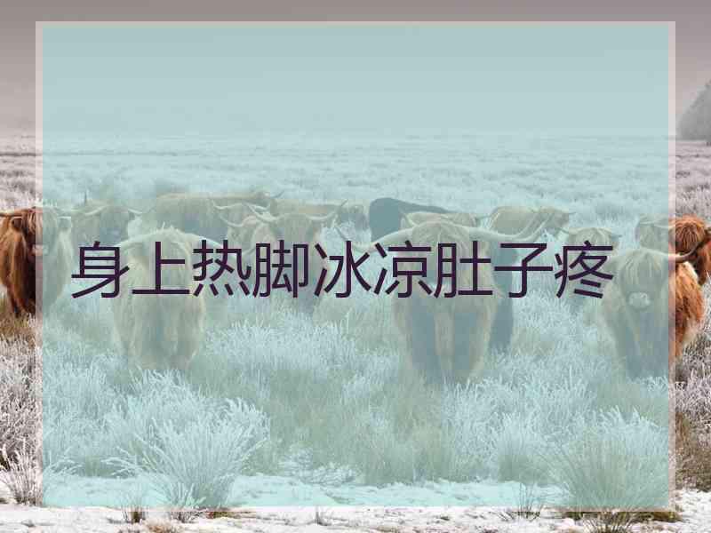 身上热脚冰凉肚子疼