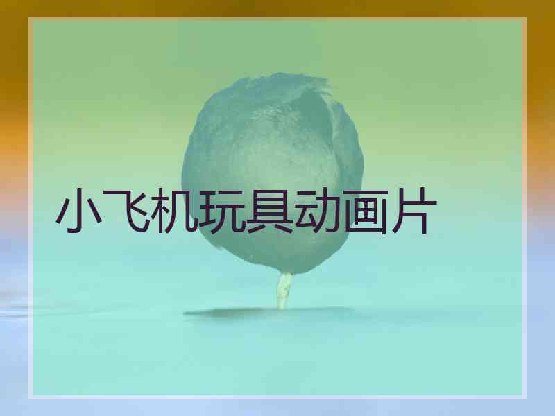 小飞机玩具动画片