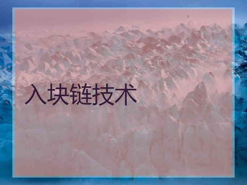 入块链技术