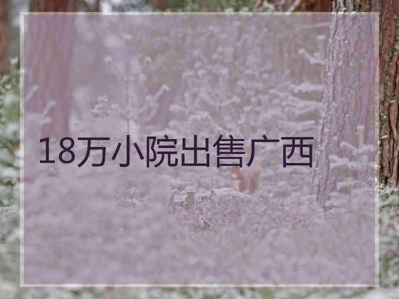 18万小院出售广西