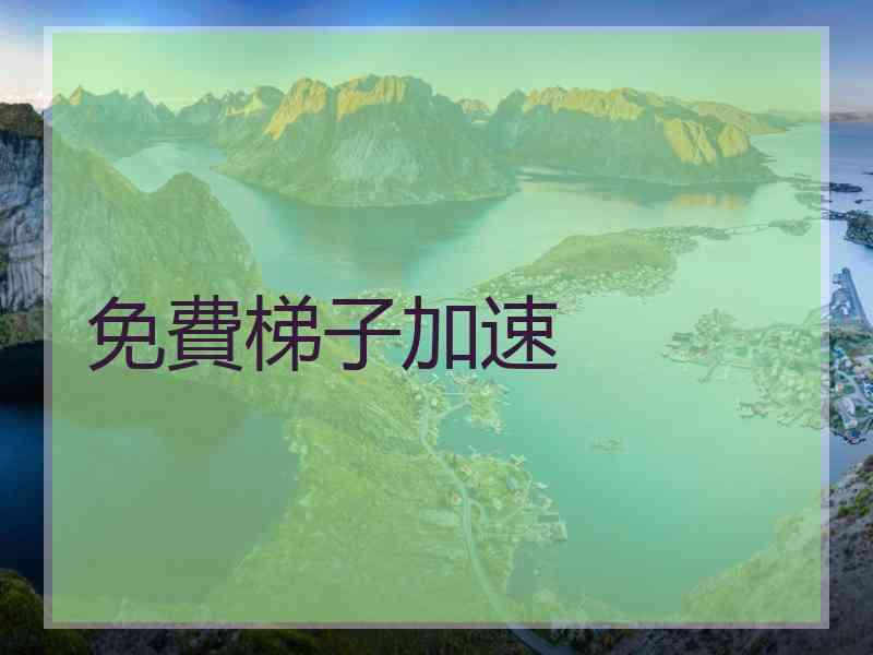 免費梯子加速