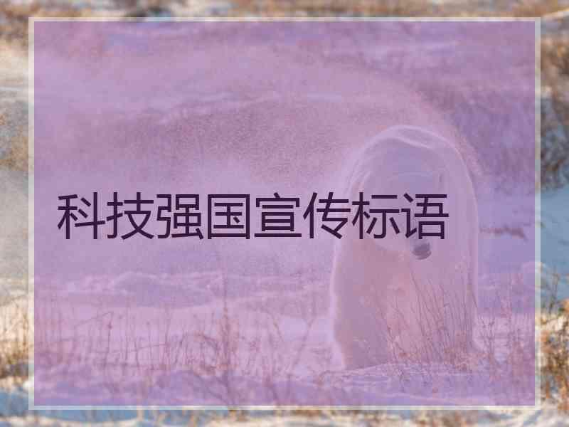 科技强国宣传标语