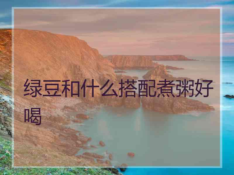 绿豆和什么搭配煮粥好喝