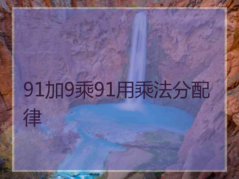 91加9乘91用乘法分配律