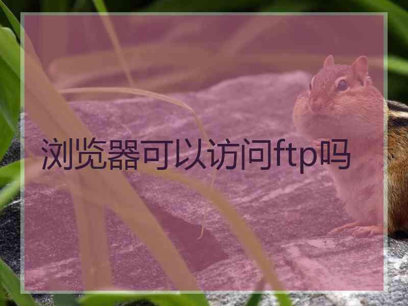 浏览器可以访问ftp吗