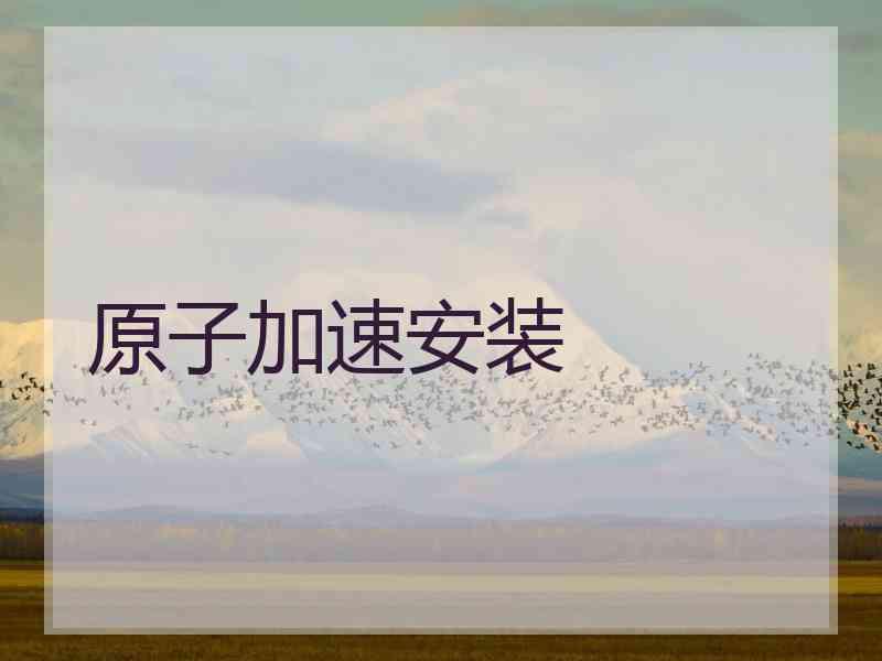 原子加速安装