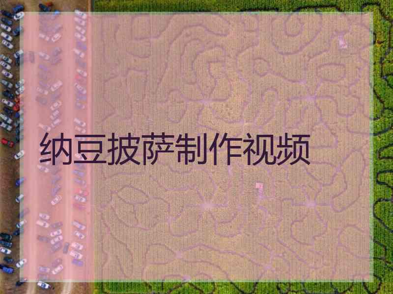 纳豆披萨制作视频