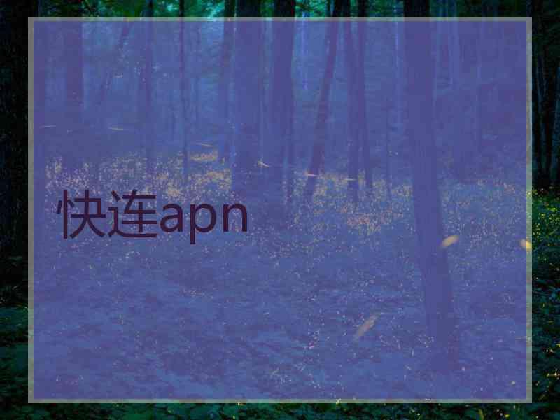 快连apn