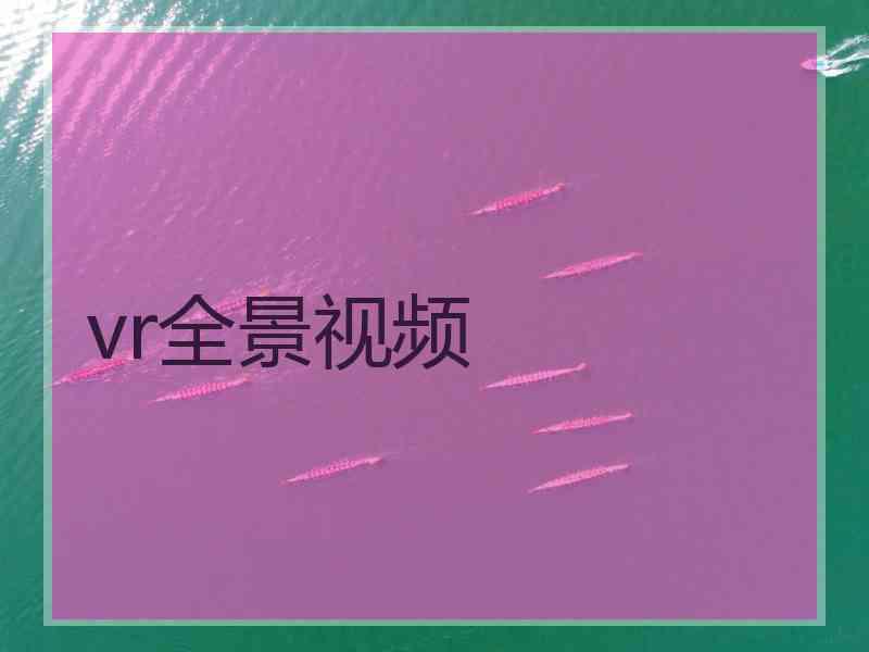 vr全景视频