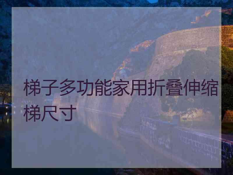 梯子多功能家用折叠伸缩梯尺寸