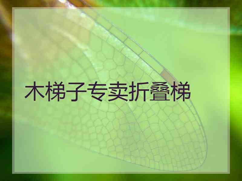木梯子专卖折叠梯