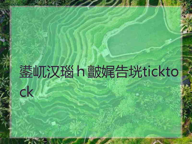鍙屼汉瑙ｈ皽娓告垙ticktock