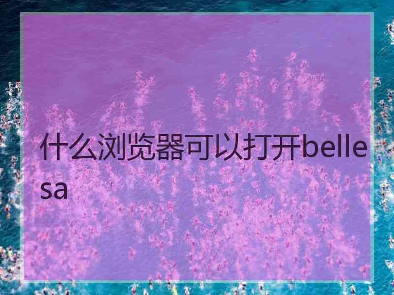什么浏览器可以打开bellesa