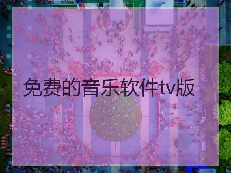 免费的音乐软件tv版