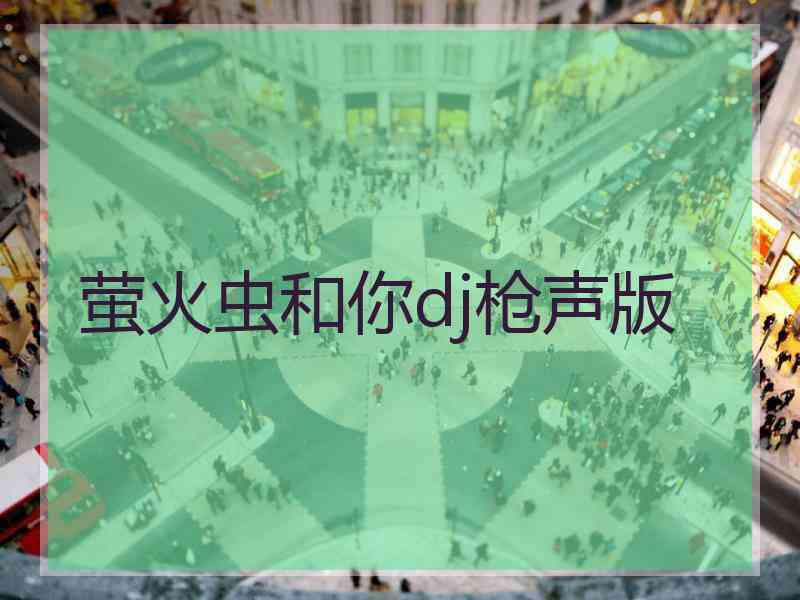 萤火虫和你dj枪声版