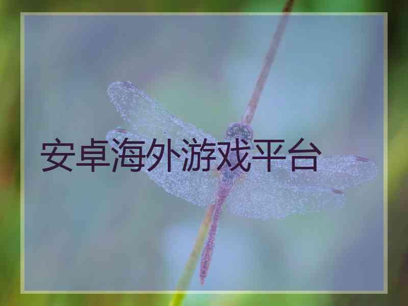 安卓海外游戏平台