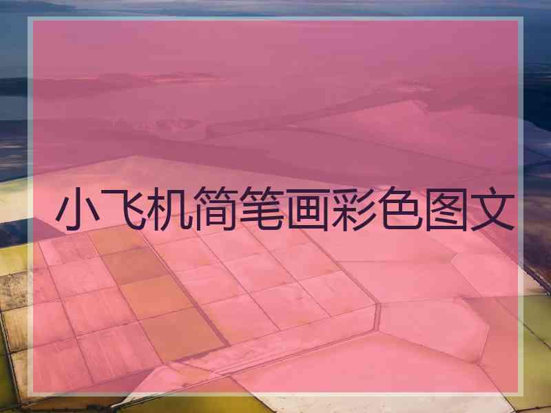 小飞机简笔画彩色图文