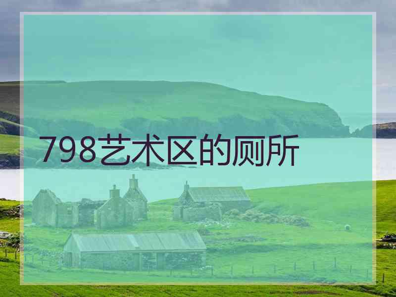 798艺术区的厕所