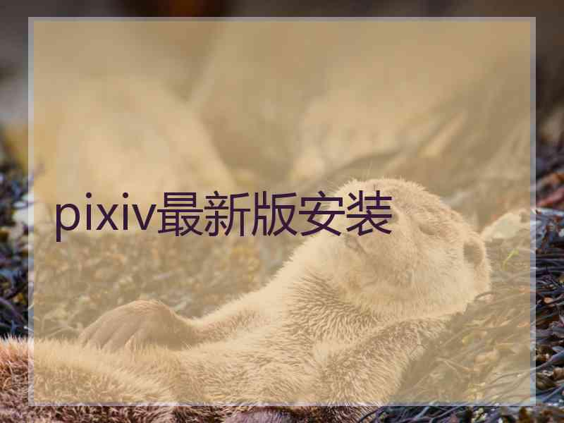 pixiv最新版安装