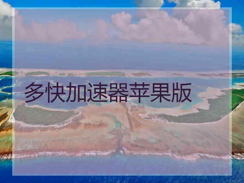 多快加速器苹果版