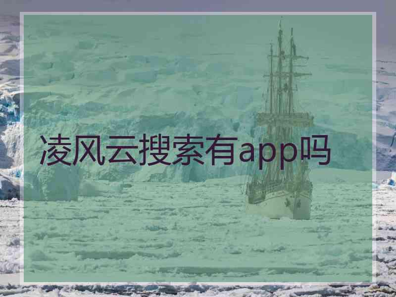 凌风云搜索有app吗
