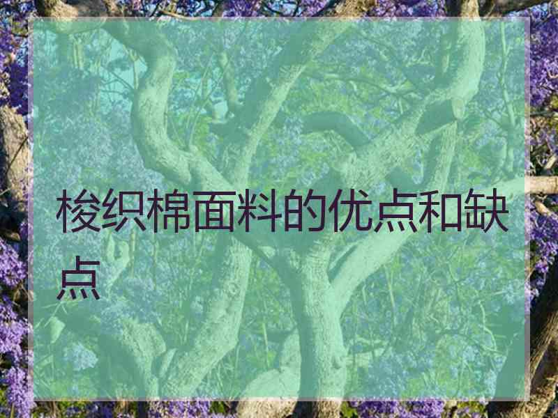 梭织棉面料的优点和缺点