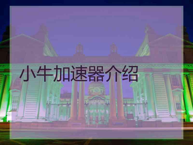小牛加速器介绍