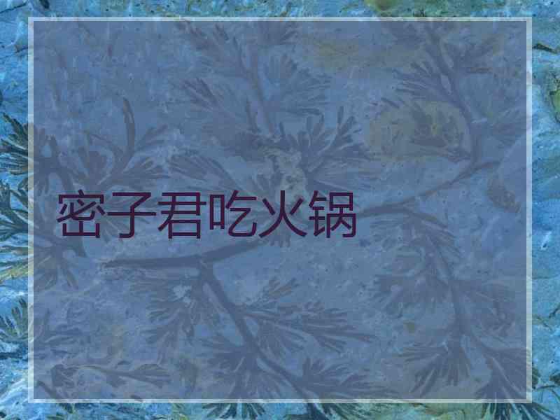 密子君吃火锅