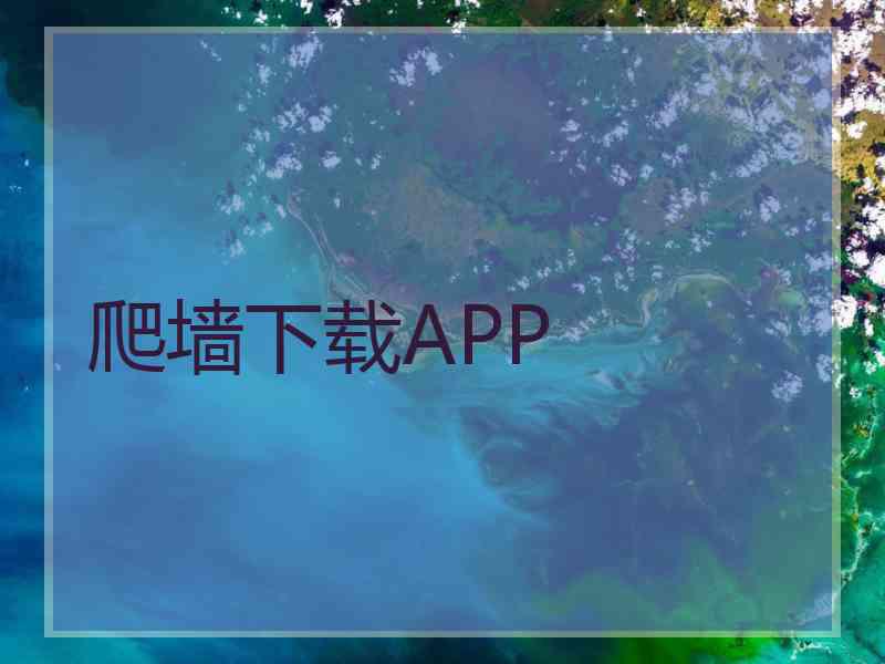 爬墙下载APP