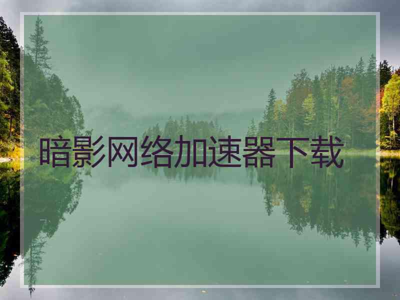 暗影网络加速器下载